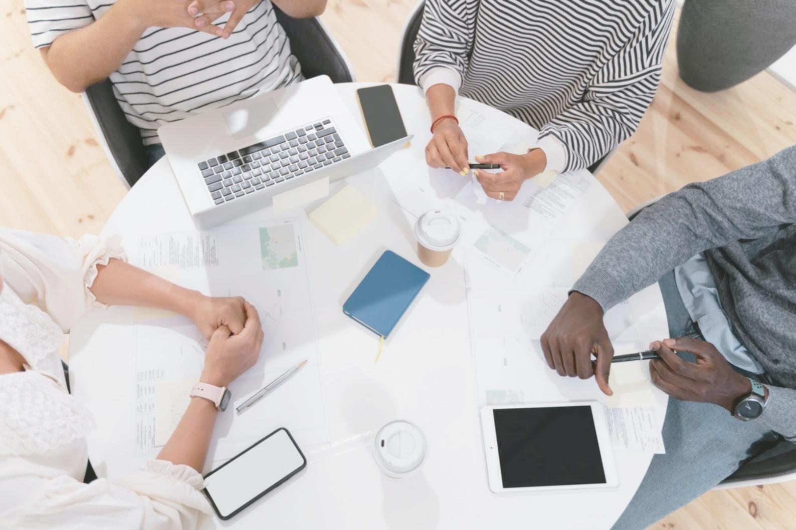Séance de formation interactive avec supports visuels